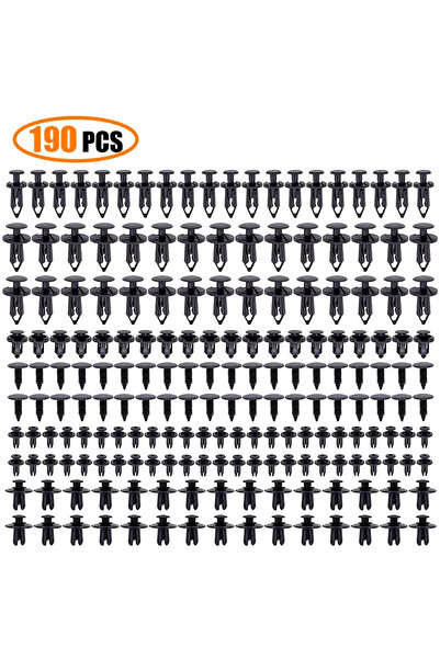 Choice 190 قطعة من مشابك تثبيت السيارات المتنوعة، 6 مقاسات، لسيارات سوبارو لي...
