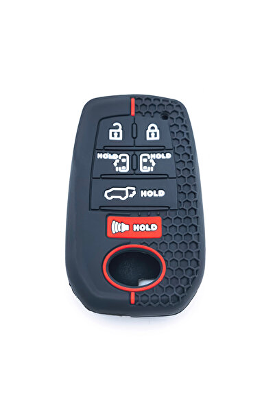 Choice black 7 Butt Silicone Car Key Cover Case for TOYOTA Sienna RAV4 VENZA ...