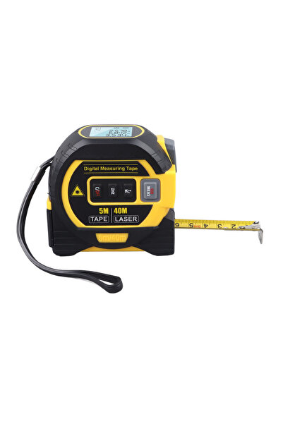 Choice شريط قياس ليزري ذهبي 3 في 1، طوله 40 مترًا، مزود بخاصية قياس المسافة ب...