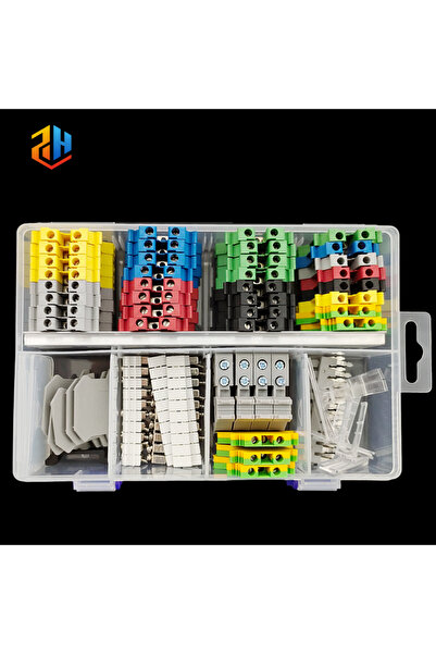 Choice U.5B DIN Rail Terminal Blk Kit - 2.5mm² Screw Connection with Jumpers,...