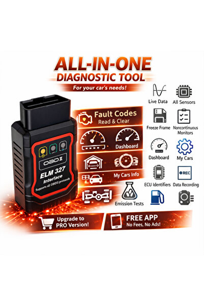Choice 2026 New ELM327 V2.1 OBD2 Scanner Bluetooth Car Diagnostic Tool For An...