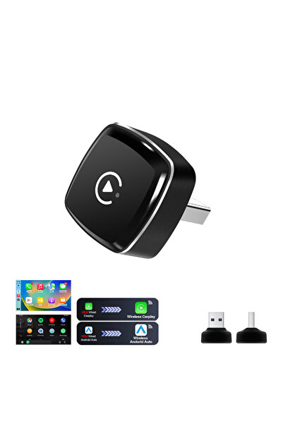 Choice1 جهاز CarPlay لاسلكي 2 في 1، محول Android Auto لاسلكي، صندوق ذكي بتقني...