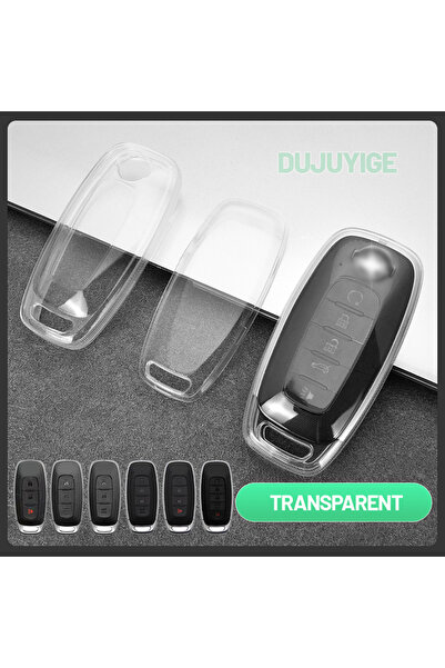 Choice غطاء مفتاح سيارة شفاف من مادة TPU باللون الأبيض (نيسان-سي) لسيارة نيسا...