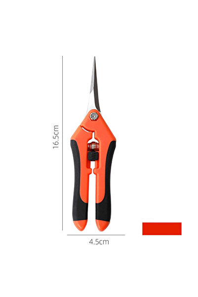 Choice3 مقص تقليم الحدائق من الفولاذ المقاوم للصدأ الأحمر، برأس مستقيم، مناسب...