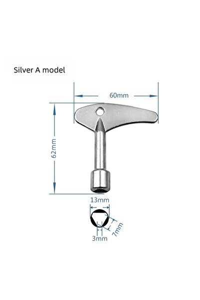 Choice Silver A model All-in-One Triangle Security Key Set, Multi-Purpose Wre...