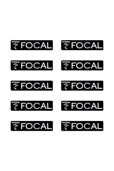 Choice1 مجموعة من 10 ملصقات صوتية ثلاثية الأبعاد من الألومنيوم من Focal، مناس...