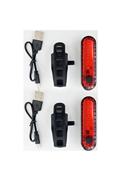 Choice 2pcs 2PCS Accessories Bike Lights USB Rechargeable Cycling for Rear Li...