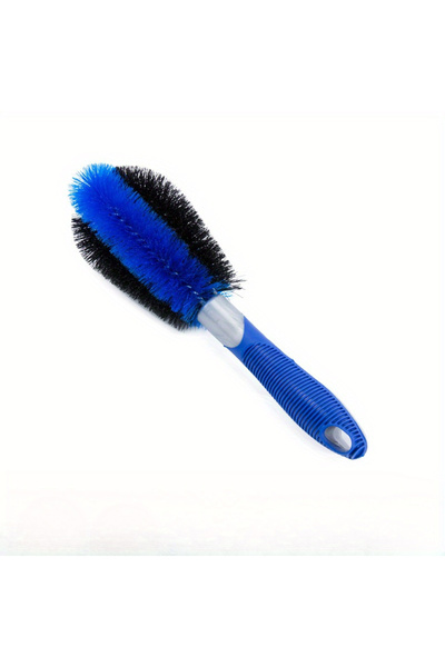 Choice فرشاة تنظيف عجلات السيارة الزرقاء - قطعة واحدة متينة من مادة PVC الزرق...