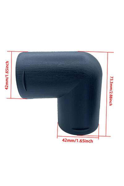 Choice1 42mm-WTLDJ 42/75/90mm Plastic L-Shaped Air Pipe Elbow Outlet Connecto...