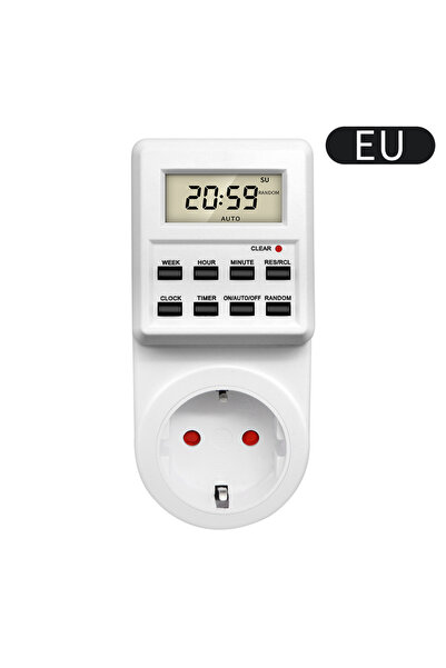 Choice6 ANENG EU Plug Electronic Digital Timer Switch Sket 24 Hour Cyclic Kit...