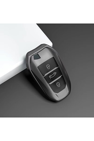 Choice6 A Gray TPU Car Key Case Remote Cover For Peugeot 208 308 T9 508 2008 ...