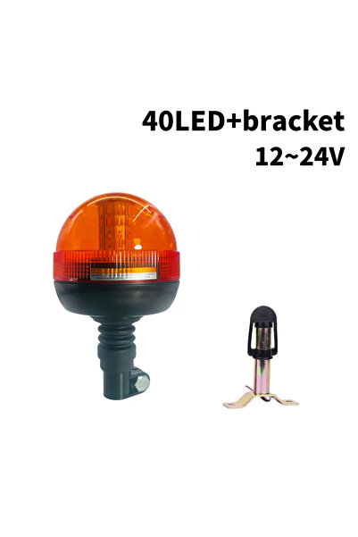 Choice1 4300K RGB 12V 24V 40 LED Amber Truck Car Tractor Flexible Warning Eme...