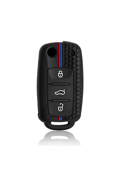 Choice black Silicone Car Key Case Cover Shell For VW Volkswagen Polo Golf Pa...