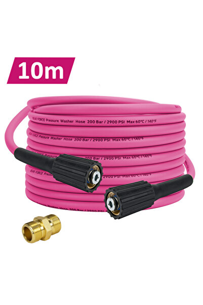 Choice 10m Bear Force Super Flexible Pressure Washer Hose 200Bar Kink Resista...