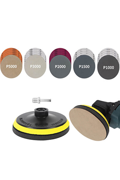 Choice 28 قرص صنفرة رطب وجاف مقاس 5 بوصات (125 مم)، 28 قطعة من ورق الصنفرة ال...