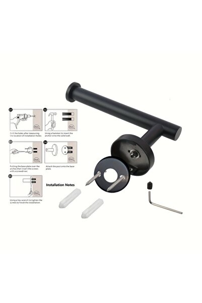 Choice1 black Toilet Paper Roll Dispenser Metal Storage Holder Stainless Stee...