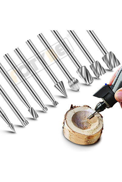 Choice 10pcs 10pcs Rotary Files Set Metal Milling Cutters Rat-tail Hard Steel...