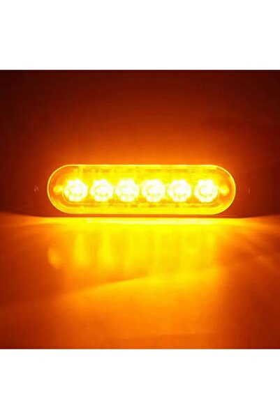 Choice3 ضوء تحذير ستروب LED أصفر متعدد الأوضاع، ضوء طوارئ بستة مصابيح LED لشب...