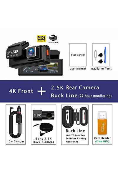 Choice1 كاميرا AL57-2.5K الخلفية بتقنية ADAS، بدقة 4K+2.5K، مزودة بنظام تحديد...