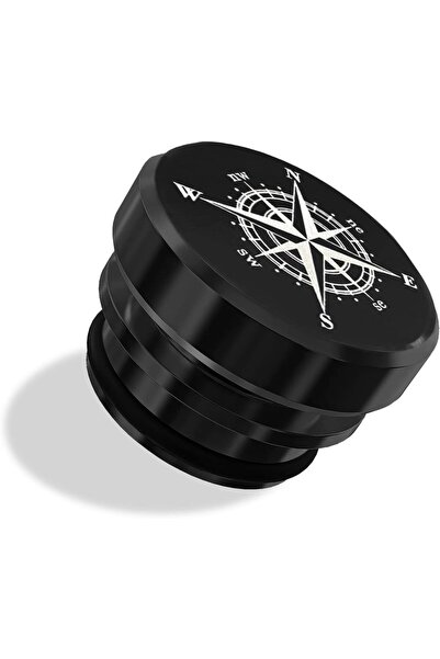 Choice4 Compass Black Car Dust Plug, Dustproof Cigarette Lighter Plug, Alumin...