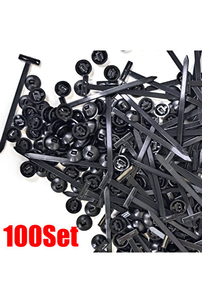 Choice مجموعة من 100 قطعة من مشابك ربط الكابلات العالمية المصنوعة من النايلون...