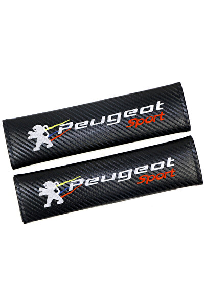 Choice PEUGEOT carbon E 2pcs Cotton Leather Car Seat Belt Pads Safety Shoulde...