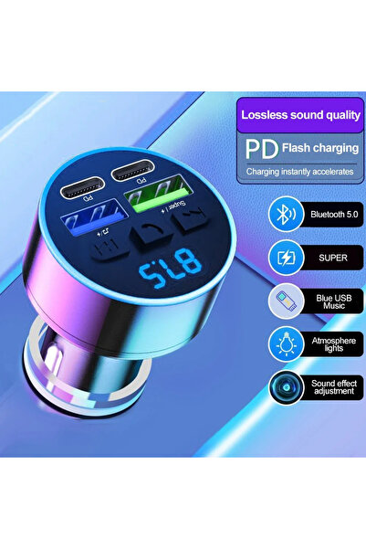 Choice شاحن kebidumei 2PD فائق السرعة 66 واط، مزود بتقنية بلوتوث 5.0، وجهاز إ...