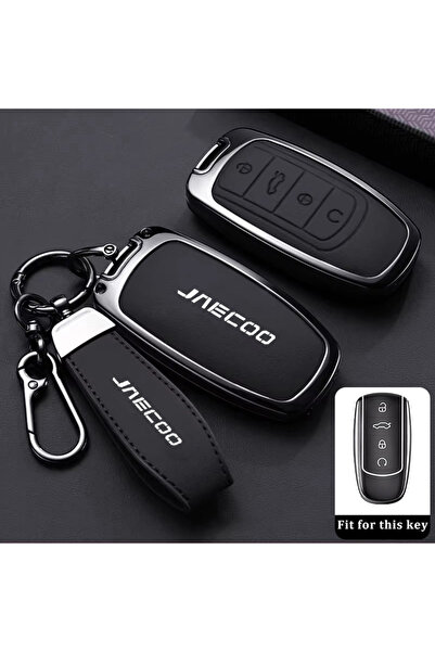 Choice9 حافظة مفاتيح لسيارة جايكو ستايل 5 - أسود - قطعة واحدة، حافظة مفاتيح س...
