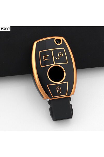 Choice10 Black only case Soft TPU Car Key Case Cover Shell For Mercedes Benz ...