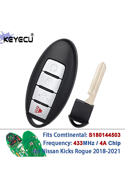 Choice 1 Remote Key KEYECU S180144503 KR5TXN1 434MHz PCF7953M 4A Chip Keyless...