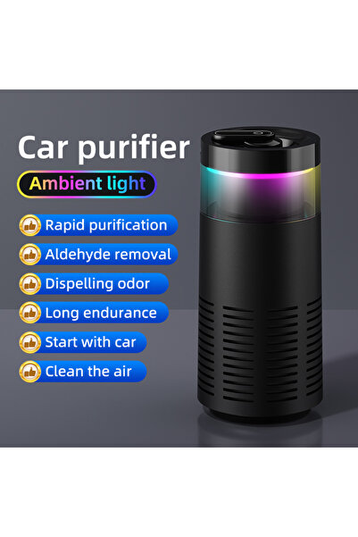 Choice1 Plug-in Black Portable Car Air Purifier Negative Ion & HEPA Filter Lo...