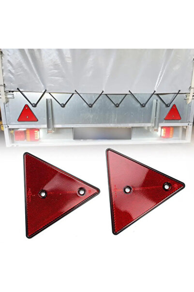 Choice 2PCS 2/1PCS Red Triangle Rear Reflectors Safety Screw Fit for Gate Pos...