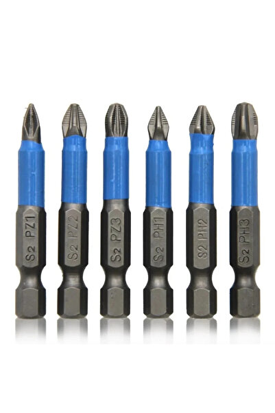 Choice مفك براغي كهربائي بمقبض سداسي 50 مم، 6 قطع، رؤوس مفك براغي كهربائية ما...