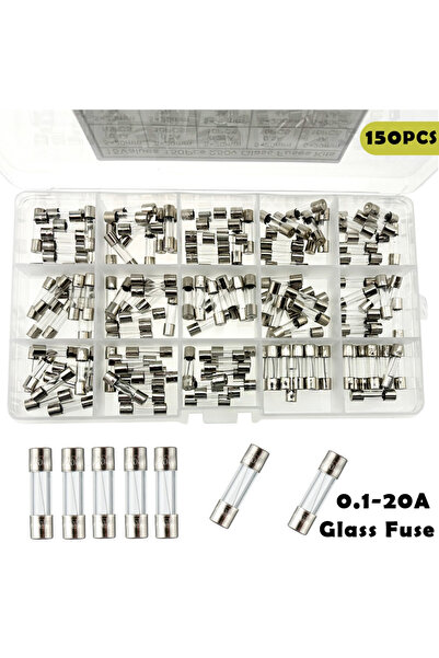 Choice 15Kinds 150pcs 5*20 Fast-blow Glass Tube Fuses Car Fuses Assorted Kit ...