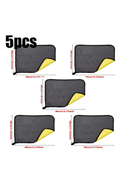 Choice13 5pcs-30x40cm 1/2/3/4/5pcs Extra Soft Microfiber Auto Wash Towel Car ...