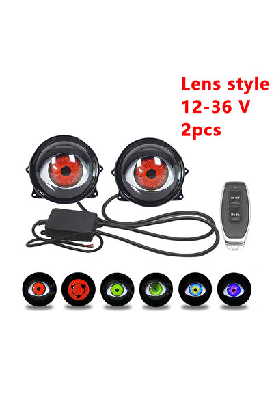 Choice Lens style 2PCS 12-36V LED Car Dynamic Devil Eye Large Light Angel eye...