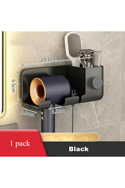 choice2 blank 1pcs Hair dryer holder ABS material household bathroom wall-mou...