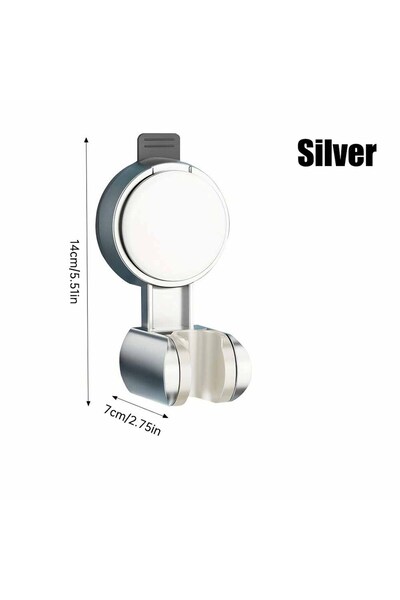 Choice silver 1Pc Adjustable Shower Head Holder Universal Strong Adhesive ABS...