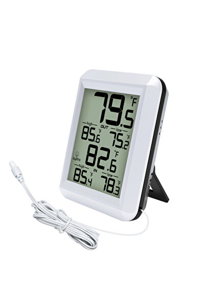 Choice FT0422 INDOOR OUTDOOR Thermometer Max/Min Record Waterproof Cable for ...