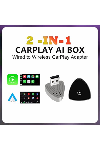 Choice محول 2 في 1 جديد لاسلكي CarPlay Android Auto دونجل USB صندوق صغير ذكي ...