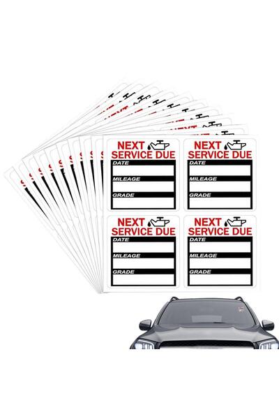 Choice as shows 40PCS/10sheets Oil Change Stickers Oil Change Reminder Servic...