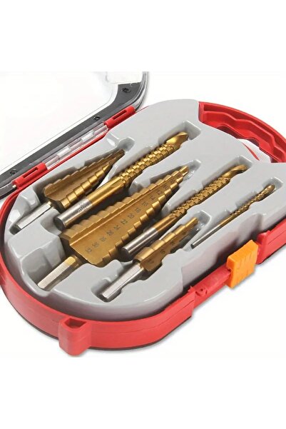 Choice 6JTZT 6pcs Step Drill Bit Saw Drill Bit Set,Titanium Milling Cutter 4-...