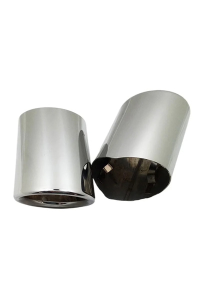 Choice1 5er Sliver Muffler Tips For BMW 5 Series F10 F11 F18 E60 E61 E39 528i...