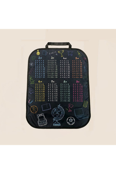 Choice Black 1pc Waterproof Car Seat Cover with Mathematical Multiplication T...