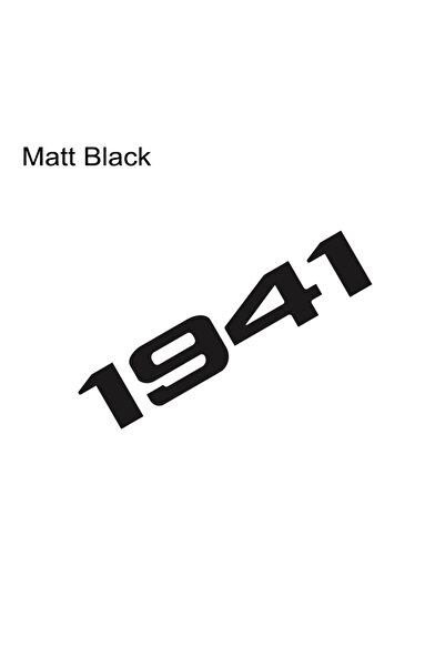 Choice6 ملصق غطاء محرك السيارة بتصميم مستوحى من عام 1941 باللون الأسود غير ال...