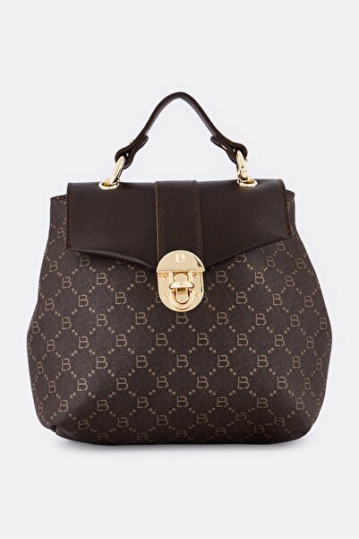 Lucky Bees Women Graphic Print Backpack, Dark Brown