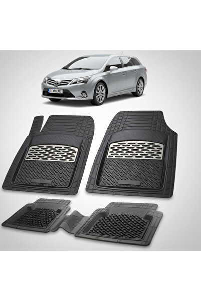 TEAMCAR Πατάκια δαπέδου συμβατά με Toyota Avensis T270 Estate 2012-2015 | Ασημί