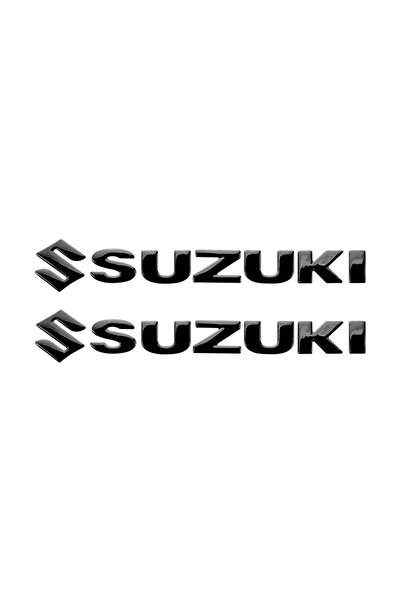 Choice Suzuki black 3D sticker Motorcycle Sticker Decal vogue bandwagon Badge...