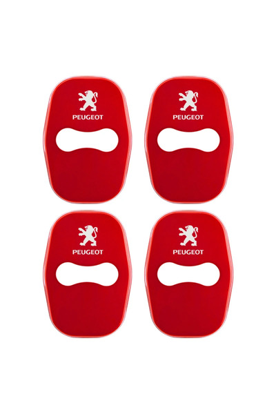 Choice1 PEUGEOT red Car Styling Car Door Lk Covers stikcer Case for Peugeot 2...
