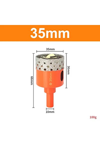 Choice4 35mm 1PC 18-68mm Diamond Brazed Core Dry Drill Bit for Porcelain Tile...